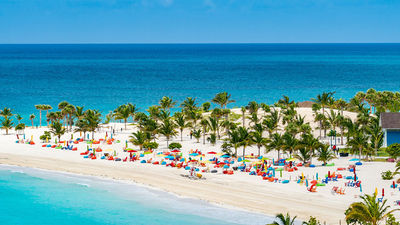 A beach in Bimini, which is located less than 60 miles off the coast of Miami.