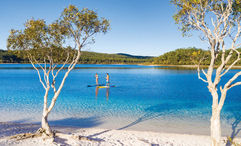Lake McKenzie in Great Sandy National Park on Fraser Island.