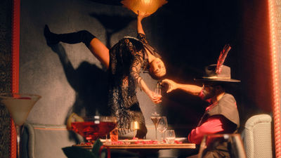 Performers pose at the revamped Mayfair Supper Club.