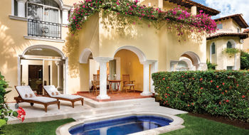 A private plunge pool and furnished terrace are among the features of the Grand Class Suites at Casa Velas.