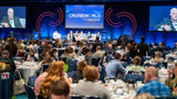The CruiseWorld audience listened to the opening general session of the 2025 CruiseWorld show in Fort Lauderdale Wednesday, when sales executives from Carnival Corp. brands took the stage.