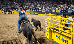 The Wrangler National Finals Rodeo returns to the Thomas & Mack Center next month.