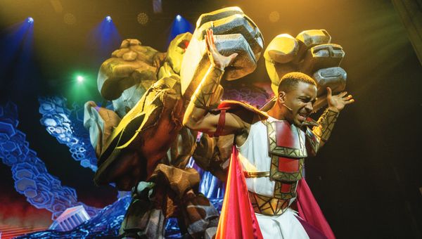 Disney Cruise Line’s production of “Hercules" rivaled the best visuals you'll find on Broadway.