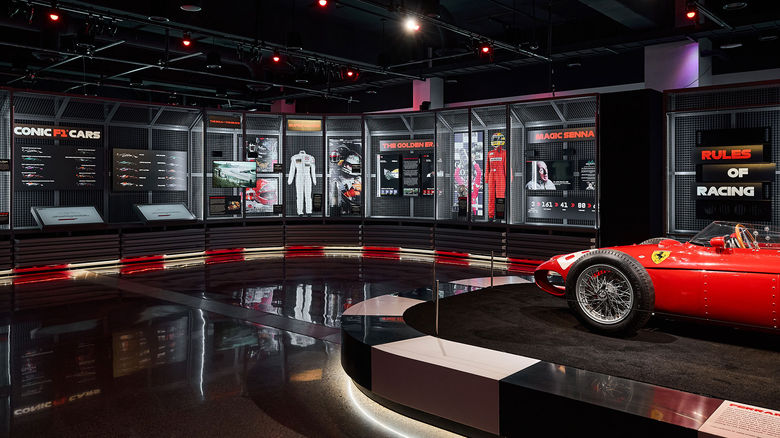The Legacy of Formula 1 gallery at Grand Prix Plaza will boast a revised collection of memorabilia when it reopens on Jan. 30.