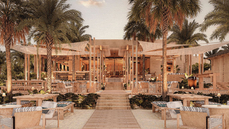 A rendering of Alila Mayakoba's beach club, which will open in 2026.
