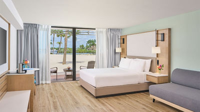 Some guestrooms at the Voco Sandpiper All-Inclusive Resort include views of the St. Lucie River.