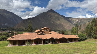 Inkaterra's Hacienda Urubamba is a 40-unit hotel offering guests stunning views of mountains and the Sacred Valley of the Incas.