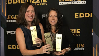 Managing editor Rebecca Tobin, left, and news editor Johanna Jainchill represented Travel Weekly at the Eddie and Ozzie Awards dinner, where Travel Weekly took home three awards.