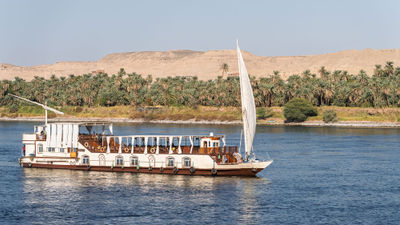 Guests will cruise on a dahabiya during their Discovery tour in Egypt.